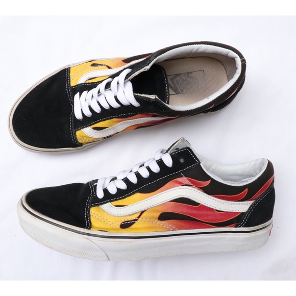 vans flame low